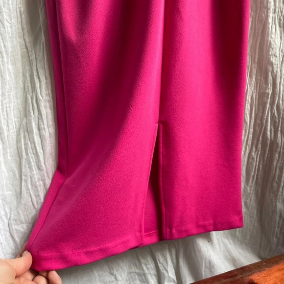 Jealous Tomato Pink & Red Colorblock Surplice Neckline Mini Dress, S - Picture 9 of 14